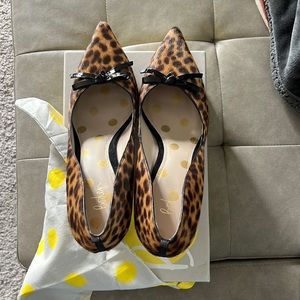 Boden Leopard Heels, size 10, only worn once.